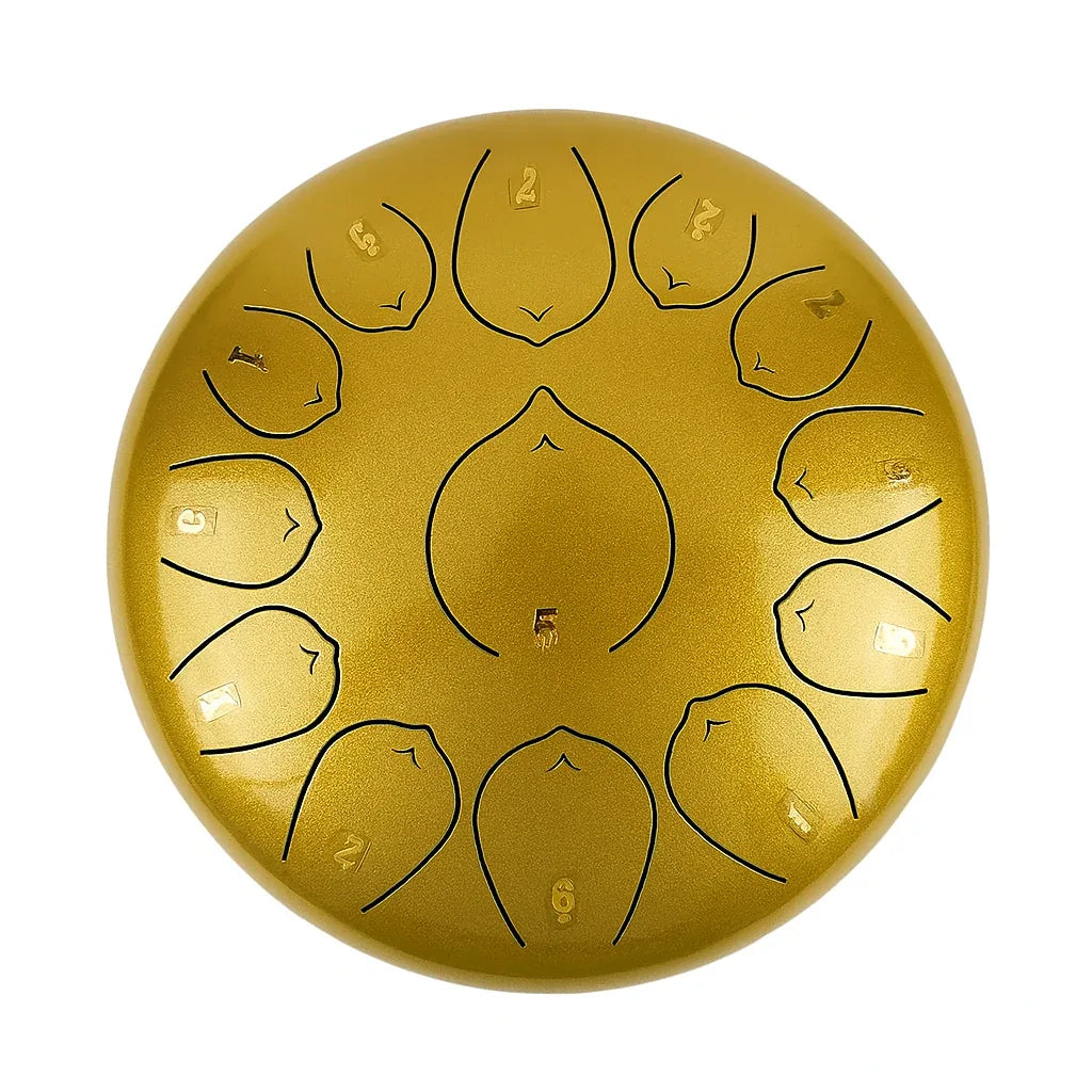 12-Inch Steel Tongue Drum: 13 Notes for Soothing Music Therapy - Gomix Brands Outlet